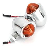 YMYYQW Motorbike Rear Light 2x /Black Universal Bullet Motorcycle Turn Signal Lights For VT750 VT1100 VTX1300 For STEED VLX 400 600 For Magna VF750