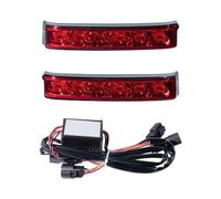 YMYYQW Motorbike Rear Light Motorcycle LED Flash Saddlebag Turn Signal Light Tail Running Brake Lamp For Touring FLHT FLHX FLHXS FLTRX FLTRXS 14-22
