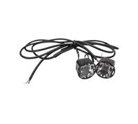 YMYYQW turn signal lights 2 X Mirror Light Headlight Signal Indicators Turn Red Blue Stroboscopic Accessories Motorcycle Scooter Electric Bicycle
