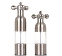 YMZ 2 PCS Stainless Steel Grinder Manual Salt Pepper Mill Spice Sauce Grinder Mill