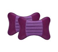 YMZ 2 Pieces of Car Head Pillow Neck Pillow for All Seasons Car Pillow Suitable for Most Cars (Purple)