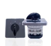 YMZ12-25A Changeover Switch Isolator Silver Contact ON-OFF-ON Multi Positions LW31 1Pcs(102-25A 2P)