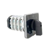YMZ12-32/4 Electrical Combination Switches Changeover Rotary Cam Switch Four Pole 0-6 Positions Sliver Contacts