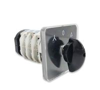 YMZ12-32/4 Selector Starter Star/Triangle Electrical Changeover Rotary Cam Switch 32A 4 Pole 3 Position Sliver Contacts Controls Switches