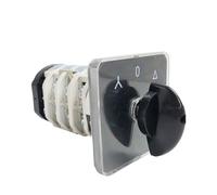 YMZ12-32/4 Selector Starter Star/Triangle Electrical Changeover Rotary Cam Switch 32A 4 Pole 3 Position Sliver Contacts 1Pcs