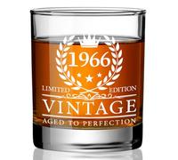 Ymzkpoa Funny 59th Birthday Gifts for Him,Grandpa,1966 Vintage Whiskey Glass for Men,Friends,Brother,Husband,Best Birthday Gift for Men Over 50,Retirement Anniversary Christmas Bourbon Gifts -wh36