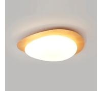 YNAHZAOK Creativity LED Minimalist Design Ceiling Lights Italian Close to Ceiling Light Fixture with Wood Grain Decorative Modern Lighting Solutions 3000k/4000K/6500k for Dining Rooms