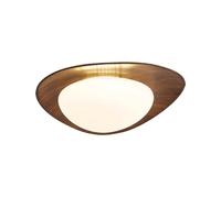 YNAHZAOK Daily Furniture LED Flat Ceiling Lighting Southeast Asia Close to Ceiling Light Fixture with Wood Grain Easy Installation Decorative Modern Lighting Solutions 3000k/4000K/6500k