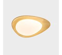 YNAHZAOK Daily Furniture LED Flat Ceiling Lighting Southeast Asia Close to Ceiling Light Fixture with Wood Grain Easy Installation Decorative Modern Lighting Solutions 3000k/4000K/6500k