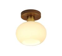 YNAHZAOK Energy-Saving Lamps for Interior Decoration Lighting Vintage Natural Rustic Hallway Light Fixtures Ceiling One Lamp E27 Japanese Decorative Craft Lamp for Entryway, Porch, Kitchen