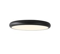 YNAHZAOK European Style LED Ultra-Thin Ceiling Lights Black Minimalist Round Metal Lighting Minimalist with Acrylic Lampshade Ceiling Lamp 3000k/4000K/6500k for Kitchen Island Farmhouse Dining