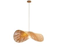 YNAHZAOK Hand-Woven Hemp Rope Pendant Light Creative, Simple Hemp RopeHanging Lamp with Linen Shade Japanese-Style Wabi Sabi Wind Ceiling Light for Dining Room, Kitchen Island, Living Room, Entryway