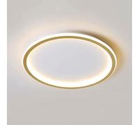 YNAHZAOK Kitchen Island LED Ceiling Lighting Ultra-Thin Round Room Close to Ceiling Light Fixtures Three-Color Dimming Minimalist Close to Ceiling Lights Fixture for Bedroom Kitchen Island