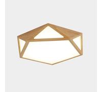 YNAHZAOK Simple Design LED Energy-Saving Ceiling Light Close to Ceiling Light Fixture with Wood Grain Affordable Ceiling Decorative Lighting Fixtures 3000k/4000K/6500k for Kitchen Island