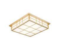 YNAHZAOK Solid Wood Lamp Body LED Ultra Bright Ceiling Lamp European Style Flat Wood Minimalist Light Fixtures Kids Room Ceiling Light 3000k/4000K/6500k for Kitchen Island Farmhouse Dining Room
