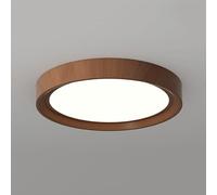 YNAHZAOK Southeast Asia LED Energy-Saving Ceiling Lights Ultra-Thin Round Room Close to Ceiling Light Fixtures Minimalist Close to Ceiling Light Fixture with Wood Grain 3000k/4000K/6500k for Dining