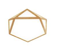 YNAHZAOK Wood Grain Finish LED Ceiling Light Solid Wood Lamp Body Ultra Bright Ceiling Lamp Three-Tone Lighting Side Illuminated Design Ceiling Lights Minimalist with Acrylic Lampshade