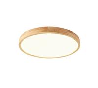 YNAHZAOK Wooden Three-Tone Lighting LED Ceiling Lights Minimalist Wood Oak Flush Mount Ceiling Light Fixture Simple Design Flat Wood Minimalist Lighting Fixtures for Kitchen Island Teahouse