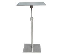 YNBSHGAA Adjustable Height End Table, 20"-27.5" Metal Side Table for Couch, Sofa, Bed, Small Spaces,0-Silver-35x35cm/14x14in