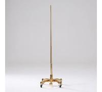 YNBSHGAA Adjustable Mannequin Stand with Wheels for Dress Forms & Sewing, Mobile Tripod Base, Gold,Gold-With wheels