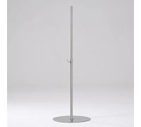 YNBSHGAA Adjustable Mannequin Stand with Wheels for Dress Forms & Sewing, Mobile Tripod Base, Gold,Silver-Flat base