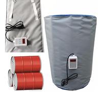 YNBSHGAA Drum Heating Blanket with Temperature Controller, 200L/1000L IBC Ton Barrel Heater, Oil Drum Heater, Insulation for Plastic Tanks,Grey-55Gallon/200L