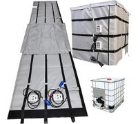 YNBSHGAA IBC Barrel Heater, 4000W Drum Heating Blanket for 275 Gallon IBC Plastic Tanks, 55 Gallon Drum Heater, Barrel Heating Tape,Grey-275Gallon/1000L