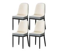 YNBSHGAA Modern Upholstered Dining Chair with Backrest for Kitchen or Restaurant, Color 28, Set of 6 - Stylish and Comfortable Seating Solution,Color 21-4pcs