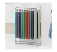 YNBSHGAA Multi-Layer Double Fabric Sample Display Rack, Floor Standing Scarf & Underwear Organizer Holder, Home Textile Store Shelf for Retail Displays,2-Silver-a-120X40X180CM