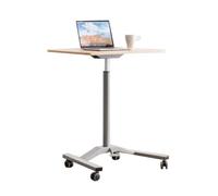 YNBSHGAA Portable Podium Stand with Casters, Adjustable Height Lectern for Speech, Weddings, Classroom, Black,Color 1