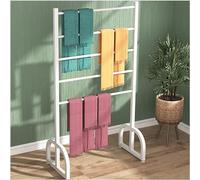 YNBSHGAA Ribbon Holder Organizer Display Stand Modern Scarf Holder Organizer, Freestanding Metal Storage Display Rack for Pants/Silk Scarves/Clothes/Wrapping Paper,White-60x40x150cm