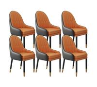 YNBSHGAA Upholstered Dining Chair with Solid Wood Legs, Soft Padded Seat & Comfortable Backrest - Modern Home Furniture for Dining Room, Kitchen, or Office.,Color 14-6pcs