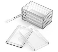 Yncotte Silver Bar Holder, 10oz Silver Bar Capsule Storage 5Pcs Bar Capsule Container for 10 Ounce Silver Bar, Yn-SBH-10oz-5