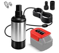 YNDZ 80 W Submersible Pump/Water Pump with Large Flow Rate for Einhell 18 V Battery, 4.5 m Cable, Compatible with Einhell Power X-Change Battery Packs, Ideal for Garden, Construction Site and Flooding