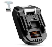 YNDZ Battery Adapter for Einhell 18V Power X-Change Battery Power for Makita BL1830 Series 18V LXT Tools, with Type-C 5V/2.1A & USB QC3.0 18W