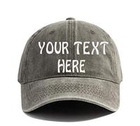 YNE Custom Embroidered Name Text Word Women Men Cowboy Hat Personalized Adjustable Cowboy Cap Add Your Text Dad Hats (Brown), XL