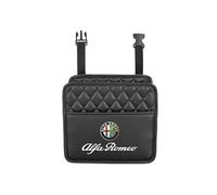 YNEION Leather Car Boot Bags Organizers Storage Box, for Alfa Romeo 147 155 156 159 166 Mito Giulia GT Giulietta Stelvio Collapsible Boot Tidy Trunk Stowing Accessories,A