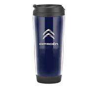 YNEION Travel Reusable Car Thermos Cup,for Citroen C2 C4 Cactus C3 Aircross C5 Aircross C6 C3-XR C3L C5X Berlingo DS7 Insulated Coffee Cup Leak-Proof Double Walled Car Mug Insulation,D