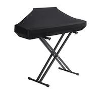 YNester 61 Keys Stretchy Adjustable Electric Piano Music Keyboard Cover - Black Spandex Dust Cover with Elastic Band and Cord Lock for Yamaha P515, Casio, Rock Jam, Alesis, Williams