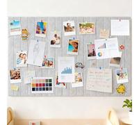 YnewL 90 x 60 cm Large Felt Notice Board, Self-Adhesive, Decorative Pin Board, Felt Board, 0.9 cm Thick, Foldable Photo Board, Memo Boards with 50 Pushpins for Offices, Schools, Children's Rooms