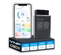 YNF OBD2 Scanner Reader Bluetooth Wireless Auto Diagnostic Scan Tool for iOS & Android for Performance Test, Clear Error Code Live Data Reset Exclusive APP