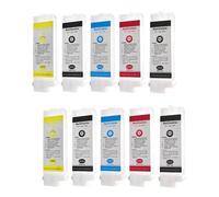 YNGFBFFJ 260ml 5Pcs PFI101 102 103 105 Universal Refillable Ink Cartridge No Chip Compatible With IPF655 755 5000 681 781 Printer(260ml No chip 2Set)