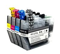 YNGFBFFJ 2PCS LC421XL LC421 421 XL Ink Cartridge Compatible With DCP J1050DW J1140DW MFC J1010DW J1050 J1040 Printer(LC421XL-1set)