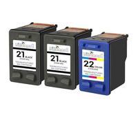 YNGFBFFJ Compatible Ink Cartridges 3pk #21#22 C9351AN C9352AN For Deskjet FAX Officejet PSC