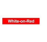 YNGFBFFJ Compatible Label Cartridge Tape 19.1mm 3/4 White Orange Red Blue Universal For BMP21-LAB PLUS M210 Label Printer Model M21-750-595(White-on-Red)