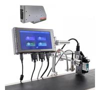 YNGFBFFJ P260E 12.7 25.4mm Universal Coding Marking QR Code Barcode Serial Number Expiration Date Label Printing Inkjet Printer(P260E-25.4mm-1nozzl)