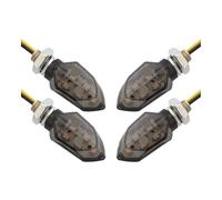 YNGHWU Motorcycle indicator light 4PCS/set Motorcycle Lens Turn Signal Light 5LED 12V Blinker Indicator Lamp Two Wire For Blinker Turn Signal