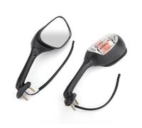 YNGHWU Motorcycle indicator light Rearview Side Mirrors Turn Signals For GSXR600 GSX-R750 GSXR1000 2002-2015 SV1000 SV650 SV650S Turn Signals Lights(Black)