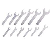 YnGia 12PCS Single Open Ended Wrench Set Silver Flat Spanner Combination 1.5mm Ultra Thin Repair Tool for Limited Space Conditions