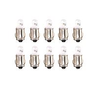 YnGia BA7S Bulbs F3 1 Bulb 12V 50LM White Interior Light Dashboard Light Bulbs, 10PCS Car Instrument Panel Bulb Warning Light, Negative Earth